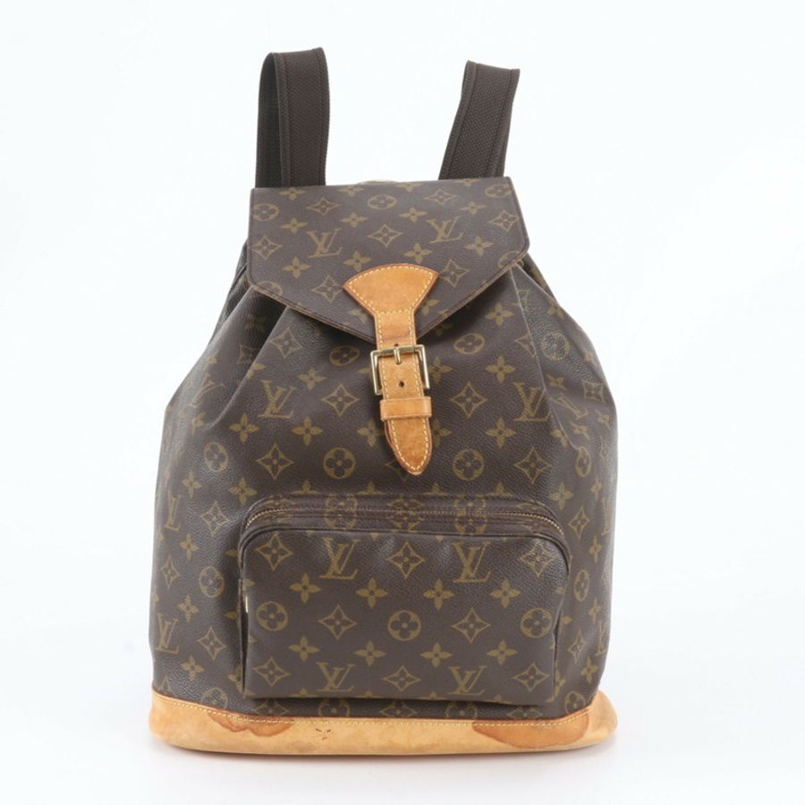 路易威登 Monogram Montsouris GM M51135 男士真皮雙肩包/肩背包/手提包-0