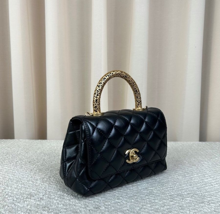 【99新✨全網獨有✨原價60%‼️】Chanel/香奈兒22A鏤空手柄coco handle mini-2