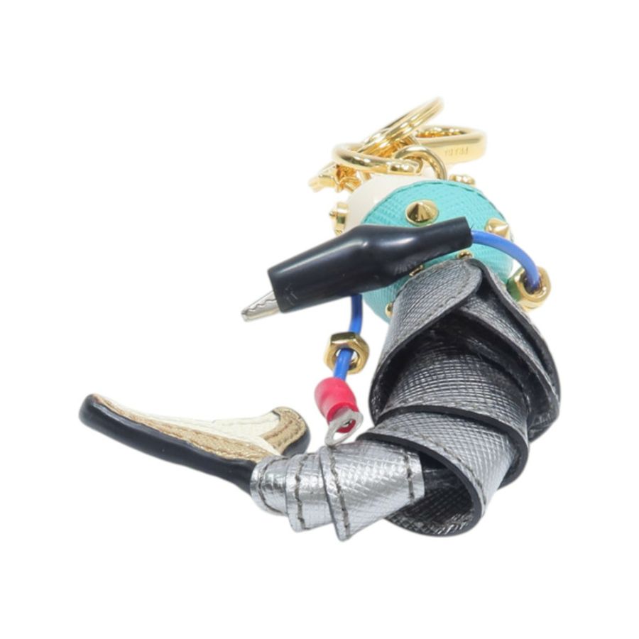 PRADA Saffiano皮革/金屬Resin Ariel The Mermaid Charm掛飾-2