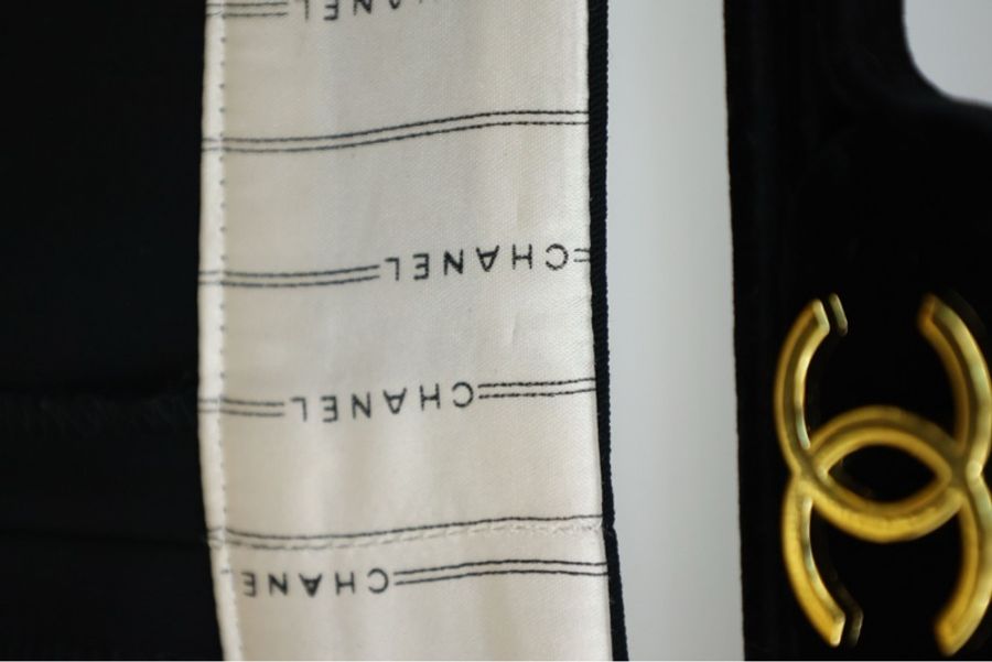 Chanel 99年黑色直筒西装料长裤-14
