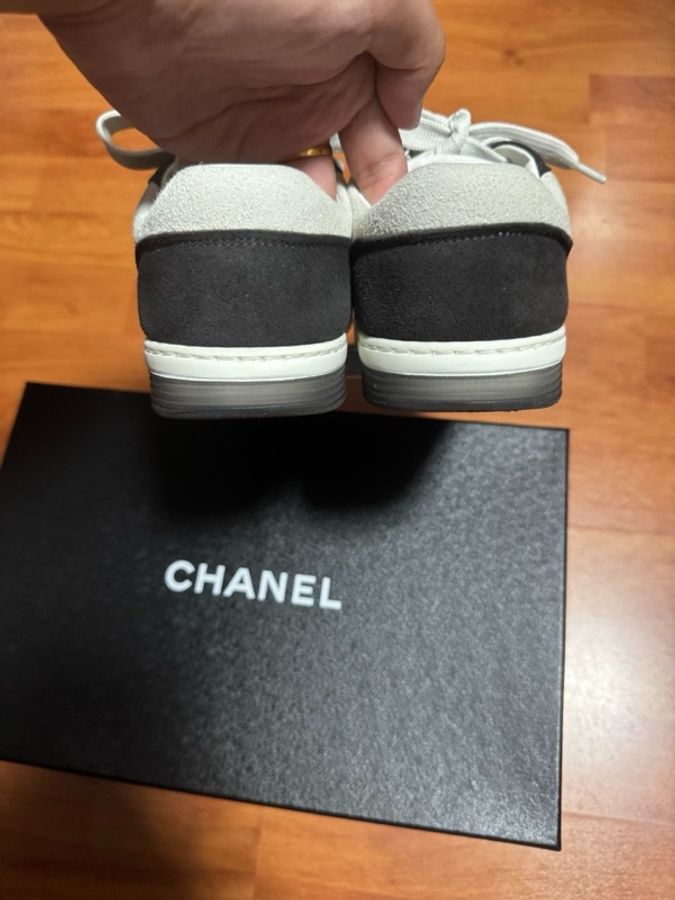 Chanel正品香奈兒徽標板鞋 黑白熊貓運動鞋 36.5碼-3