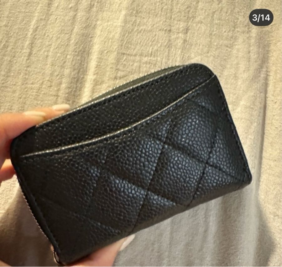 CHANEL 經典拉鍊零錢包-4