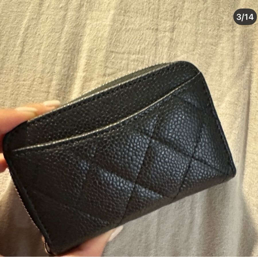 CHANEL 經典拉鍊零錢包-7