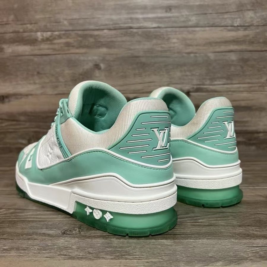 Louis Vuitton路易威登 trainer 蒂芙尼 薄荷綠 白綠 44碼-3