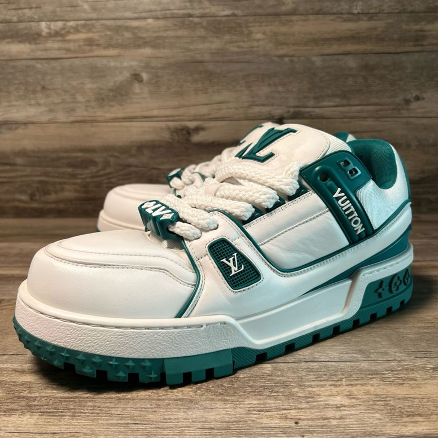 Louis Vuitton路易威登 trainer maxi 胖丁 白綠 43碼-0