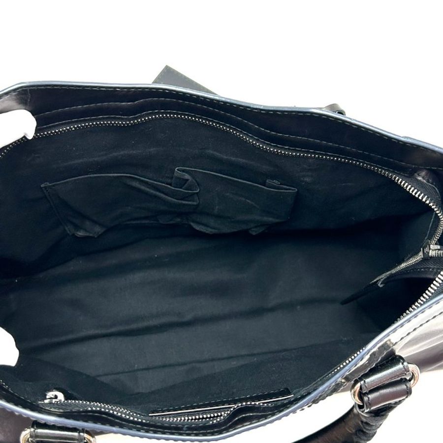 BALENCIAGA 限量版city系列拼皮中號手提肩背機車包 38*24.5*14 98新配件鏡子 塵袋-5