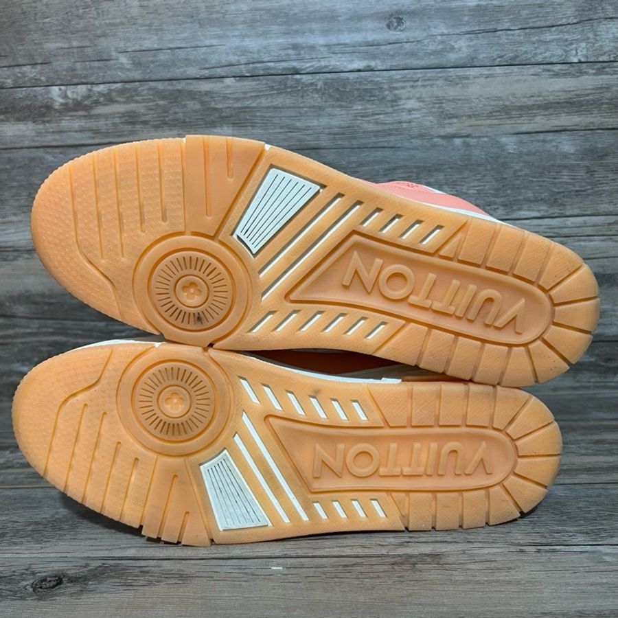 Louis Vuitton路易威登 trainer 白粉 水蜜桃 42碼-5