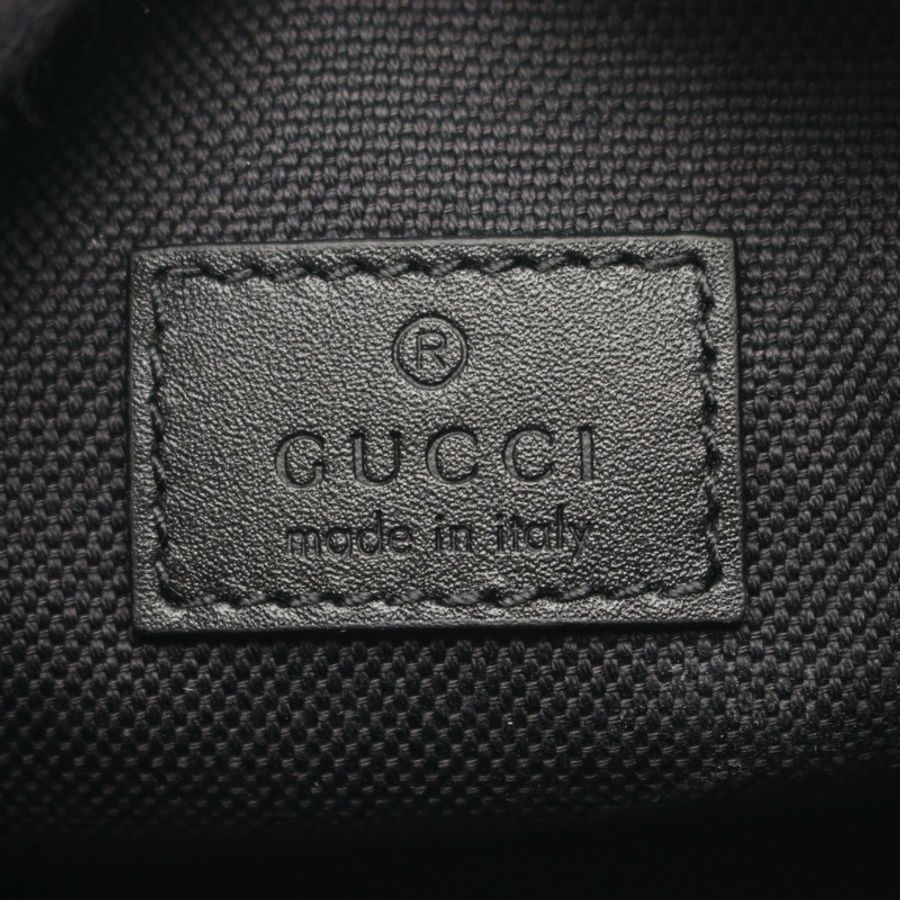 GUCCI 半馬銜扣迷你單肩包 860784AAFW01000 黑色真皮 全新 女士-3