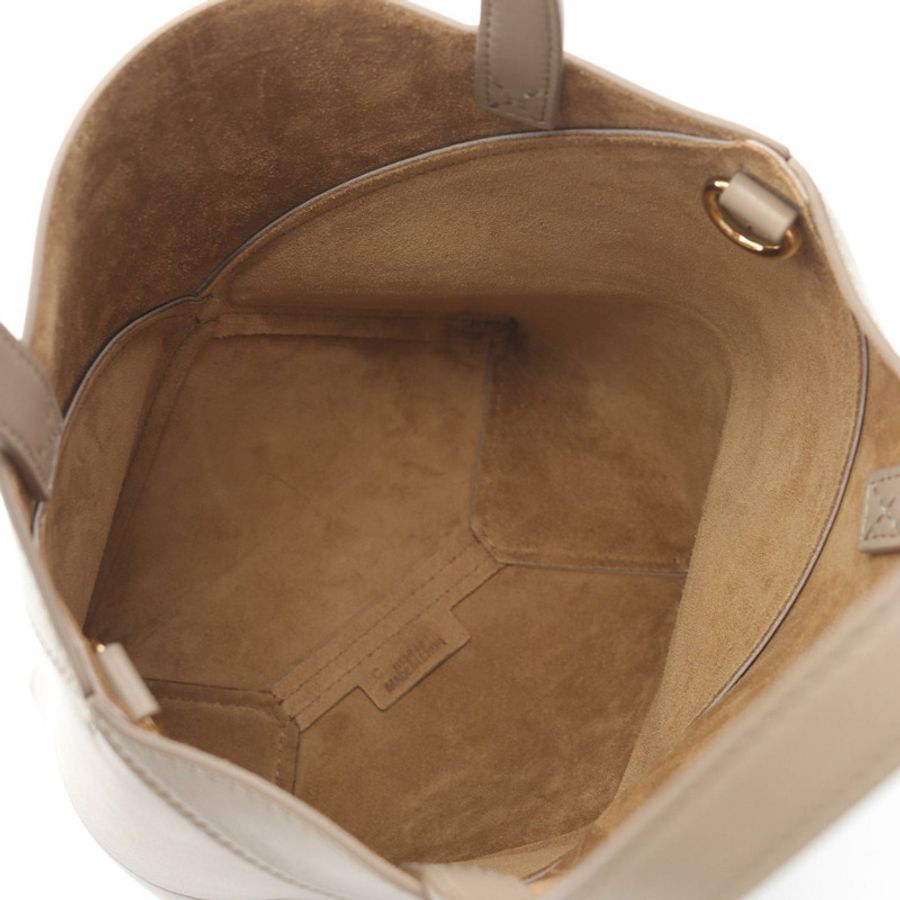 LOEWE Puzzle Fold Mini 2WAY 手提包 A657V25X012150 皮革 米色 全新 女士-2