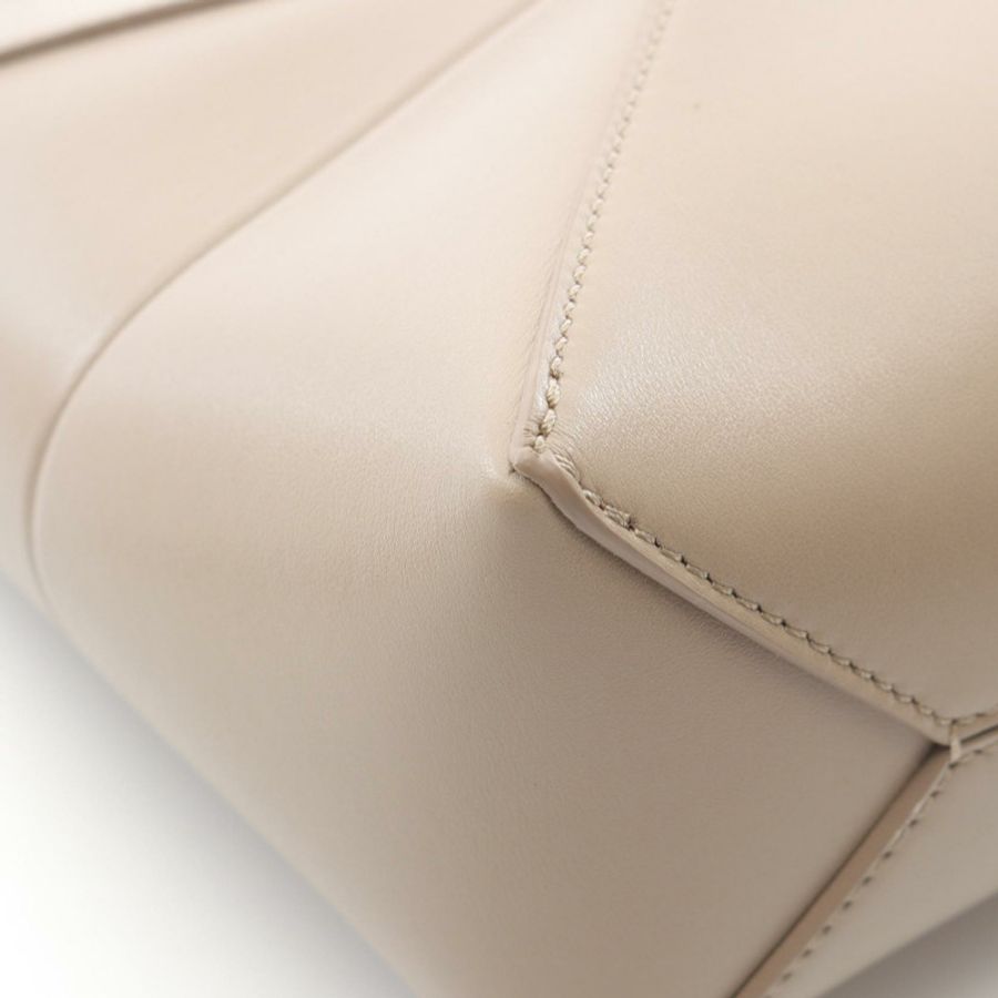 LOEWE Puzzle Fold Mini 2WAY 手提包 A657V25X012150 皮革 米色 全新 女士-4