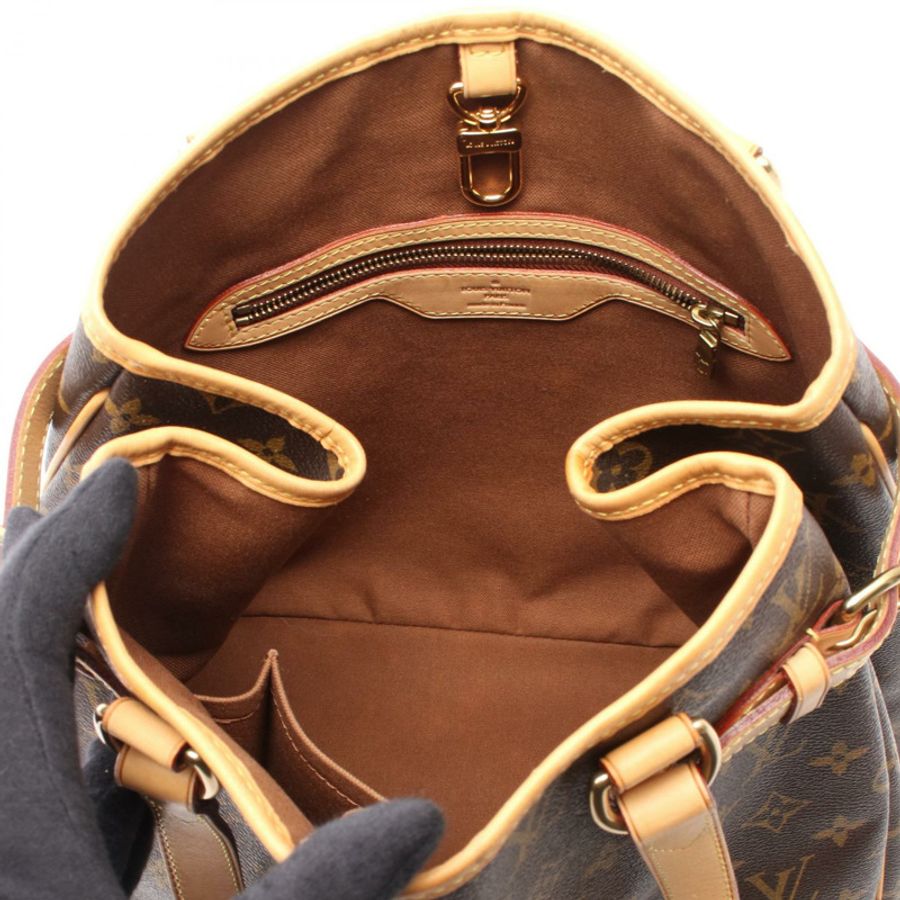 路易威登 Batignolles 直式 Monogram 手提包 M51153 PVC 塗層帆布皮革棕色二手女款-2