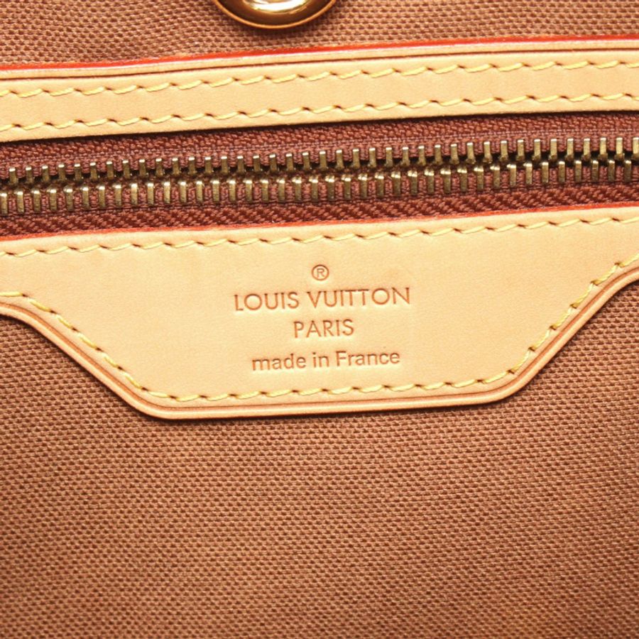 路易威登 Batignolles 直式 Monogram 手提包 M51153 PVC 塗層帆布皮革棕色二手女款-3