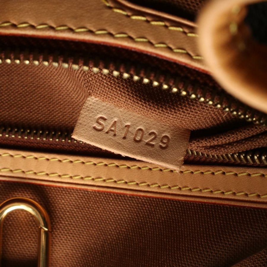 路易威登 Batignolles 直式 Monogram 手提包 M51153 PVC 塗層帆布皮革棕色二手女款-4