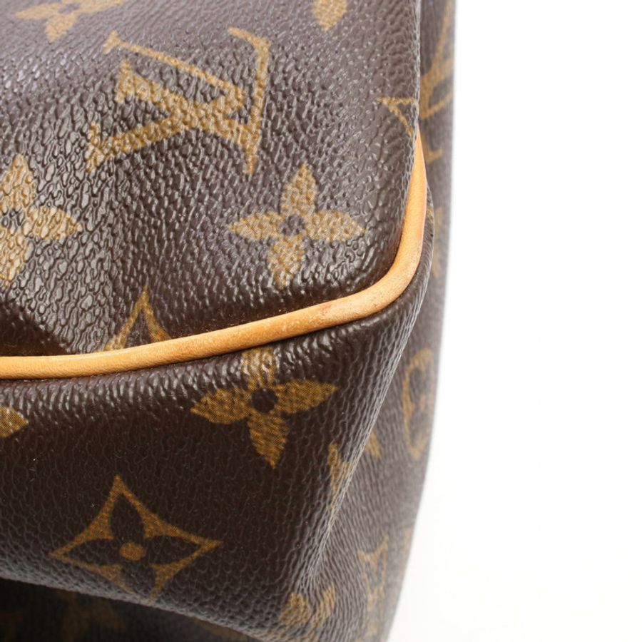 路易威登 Batignolles 直式 Monogram 手提包 M51153 PVC 塗層帆布皮革棕色二手女款-5
