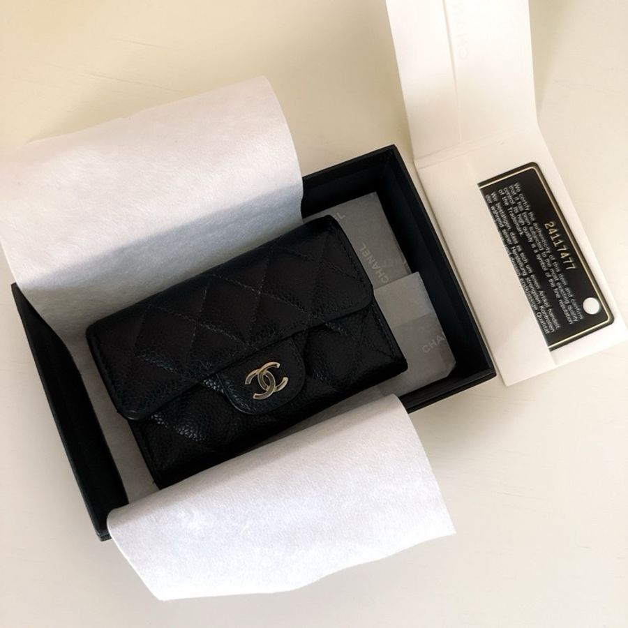 Chanel 經典卡包 卡夾 零錢包 耐用牛皮款-0