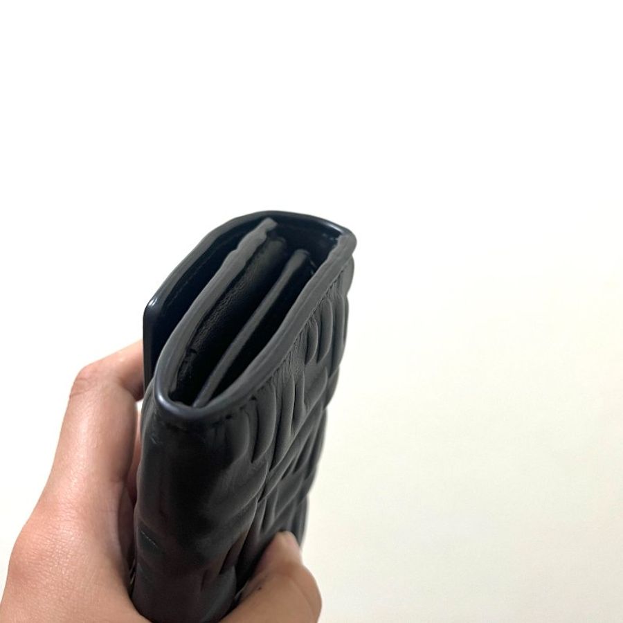 Fendi Baguette Continental With Chain 長款皮夾配飾鏈 納帕皮革皮夾 法棍WOC 經典黑色金扣-13