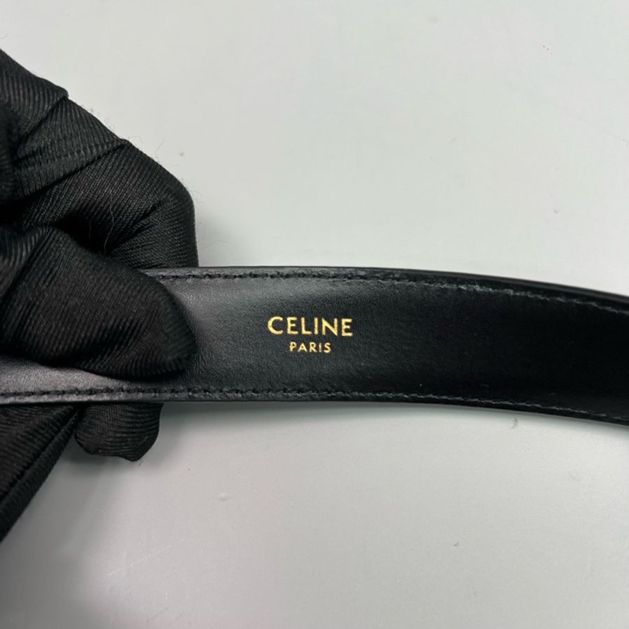 Celine賽琳 黑金凱旋門腰帶 成色98新,80碼-6