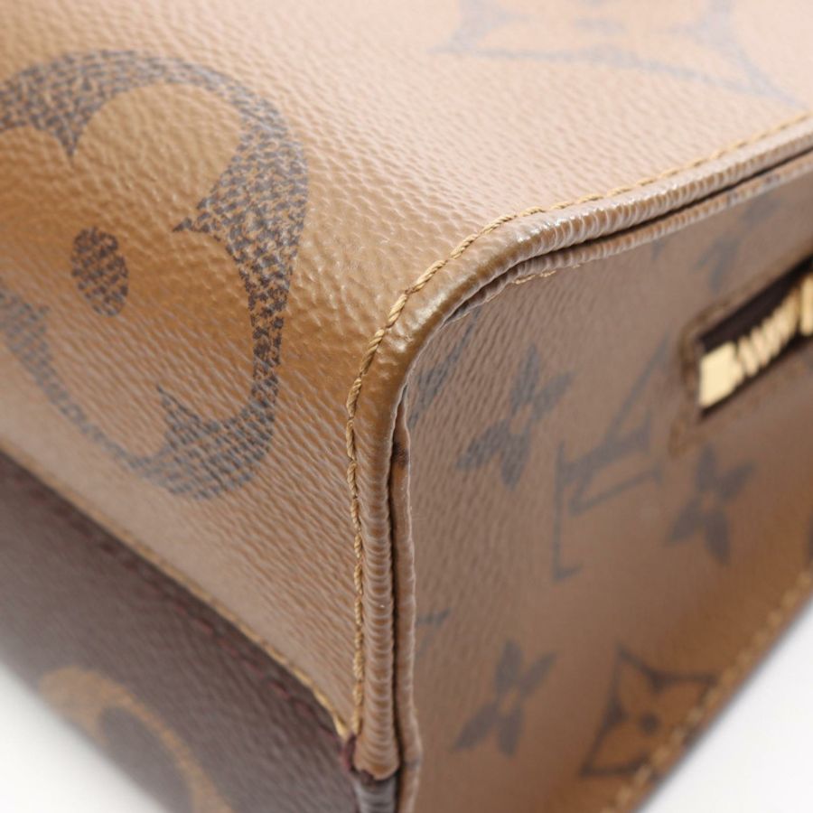 路易威登 OnTheGo EW Monogram Giant Monogram Reverse 2WAY 手提包 M46653 PVC塗層帆布 棕色 二手 女士-5
