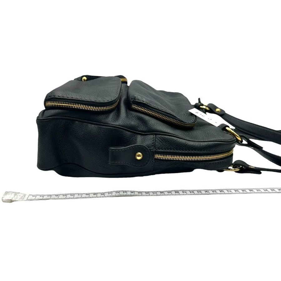 【美收精品】Tod's 黑色皮革多口袋手提包 C-729【隔月月中將轉賣至日本 上架期限30天】-17