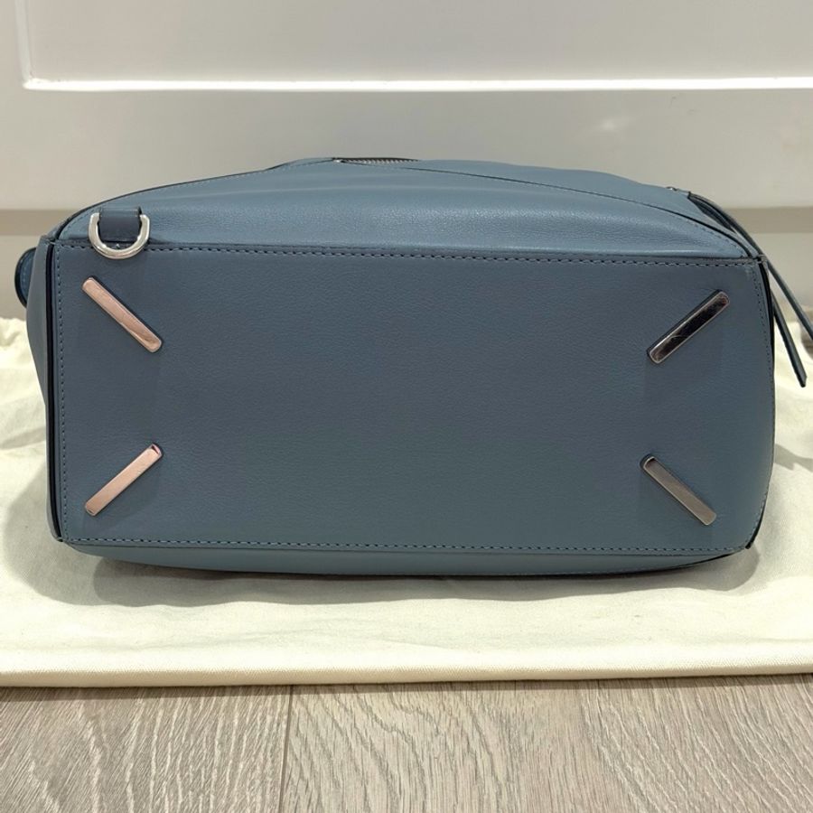 Loewe 羅意威 Puzzle 拼圖包 中號霧霾藍 包況佳-8