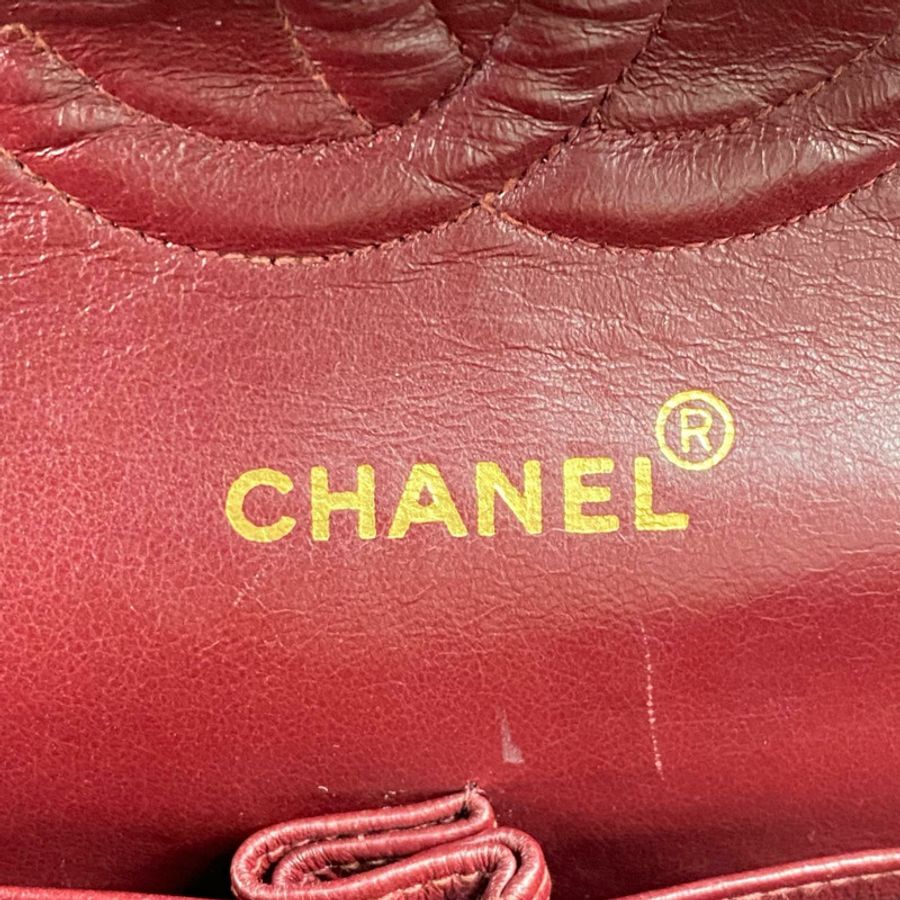 △ CHANEL 香奈兒 Black Lambskin CF25 Gold Tone Metal Classic Double Flap No.2 Chain Shoulder Bag 黑色小羊皮CF25金色金屬No.2鎖鏈肩背包-267014003-16