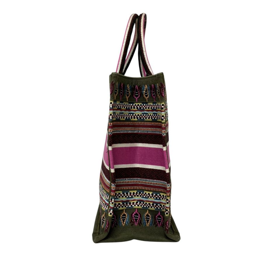 △ DIOR 迪奧 Multicolor Canvas Book Tote Tote Bag 多色帆布托特袋-267014424-2