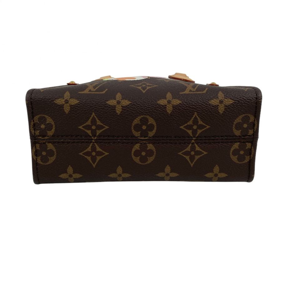 △ LOUIS VUITTON 路易·威登 Brown Coated Canvas Monogram LV x TM OnTheGo BB 2 way bag 啡色塗層帆布經典老花村上隆熊貓兩用袋 M13668-267013933-4