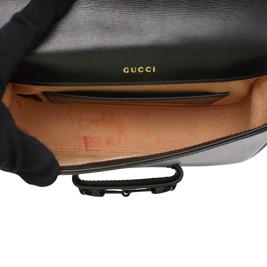 黑色 牛皮 1955 Horsebit 兩用包【GUCCI 古馳】 726226-2