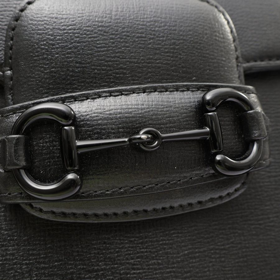 黑色 牛皮 1955 Horsebit 兩用包【GUCCI 古馳】 726226-11
