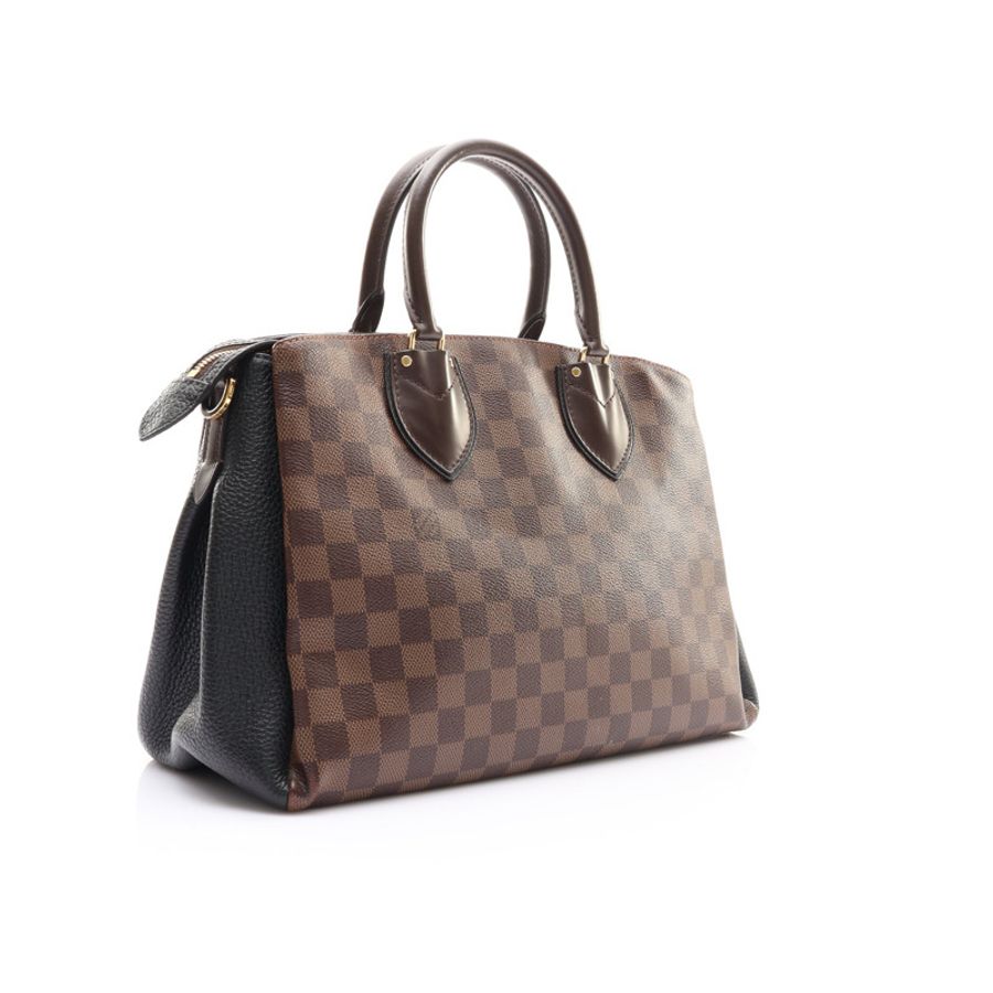 棕/黑色 棋盤格帆布 牛皮 Normandy 兩用包【LOUIS VUITTON LV 路易威登】 N41487-1