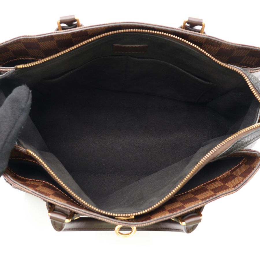棕/黑色 棋盤格帆布 牛皮 Normandy 兩用包【LOUIS VUITTON LV 路易威登】 N41487-2