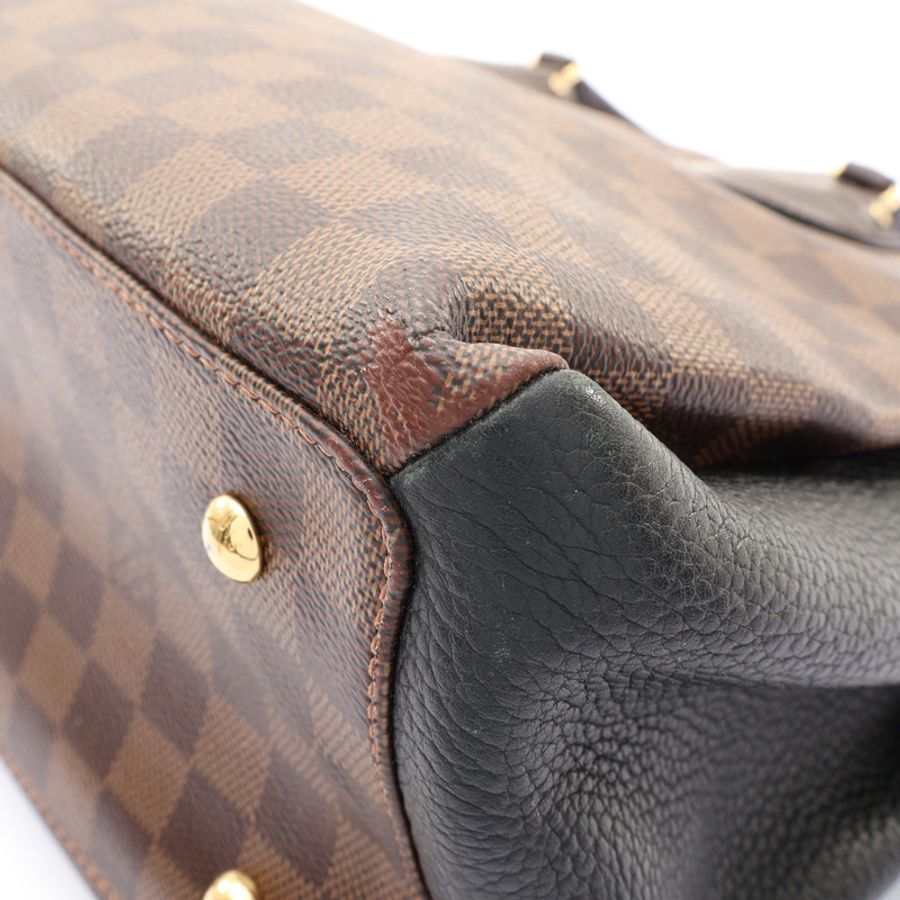 棕/黑色 棋盤格帆布 牛皮 Normandy 兩用包【LOUIS VUITTON LV 路易威登】 N41487-9
