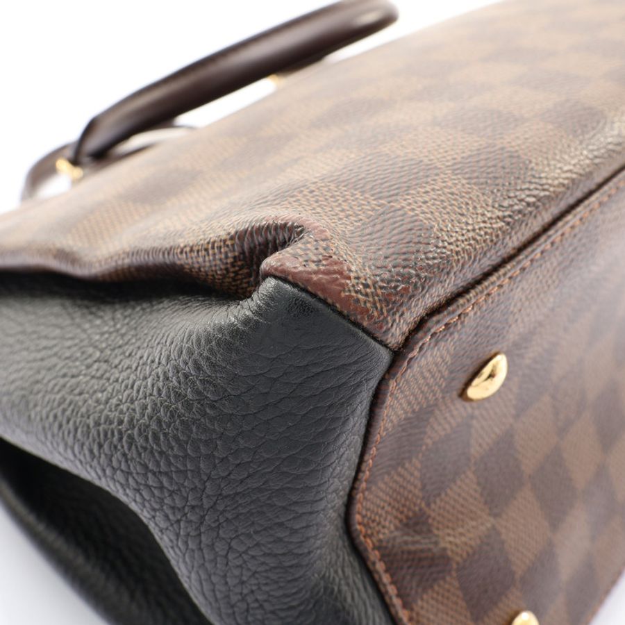 棕/黑色 棋盤格帆布 牛皮 Normandy 兩用包【LOUIS VUITTON LV 路易威登】 N41487-12