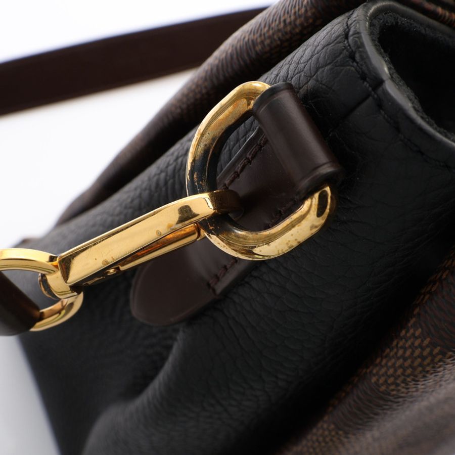 棕/黑色 棋盤格帆布 牛皮 Normandy 兩用包【LOUIS VUITTON LV 路易威登】 N41487-14