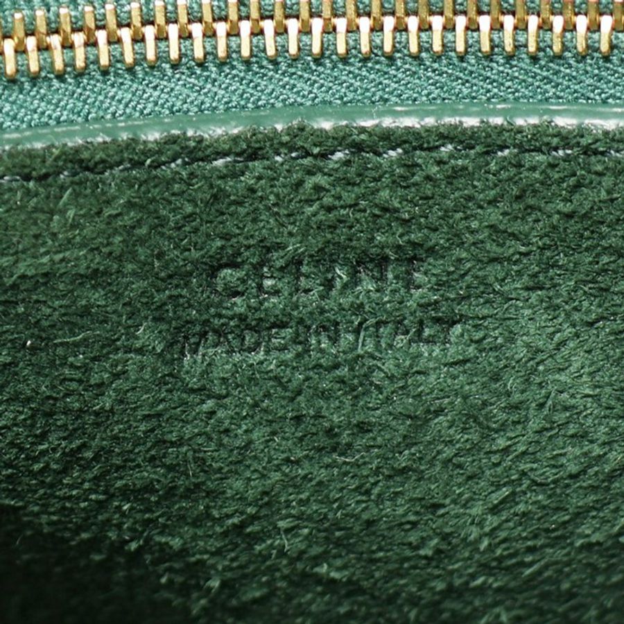 綠色 牛皮 Sangle bucket 肩背包【CELINE 賽琳】 176593AH4-6