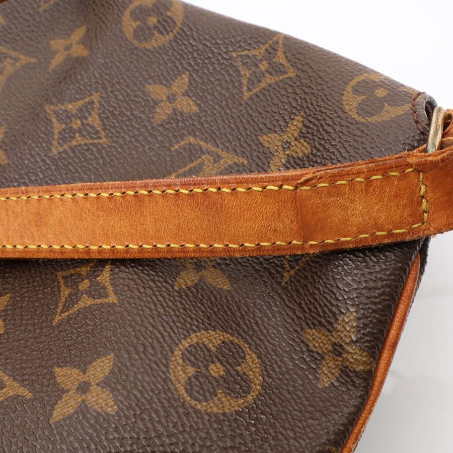 棕色 原花帆布 Musette Salsa 肩背包【LOUIS VUITTON LV 路易威登】 M51387-8