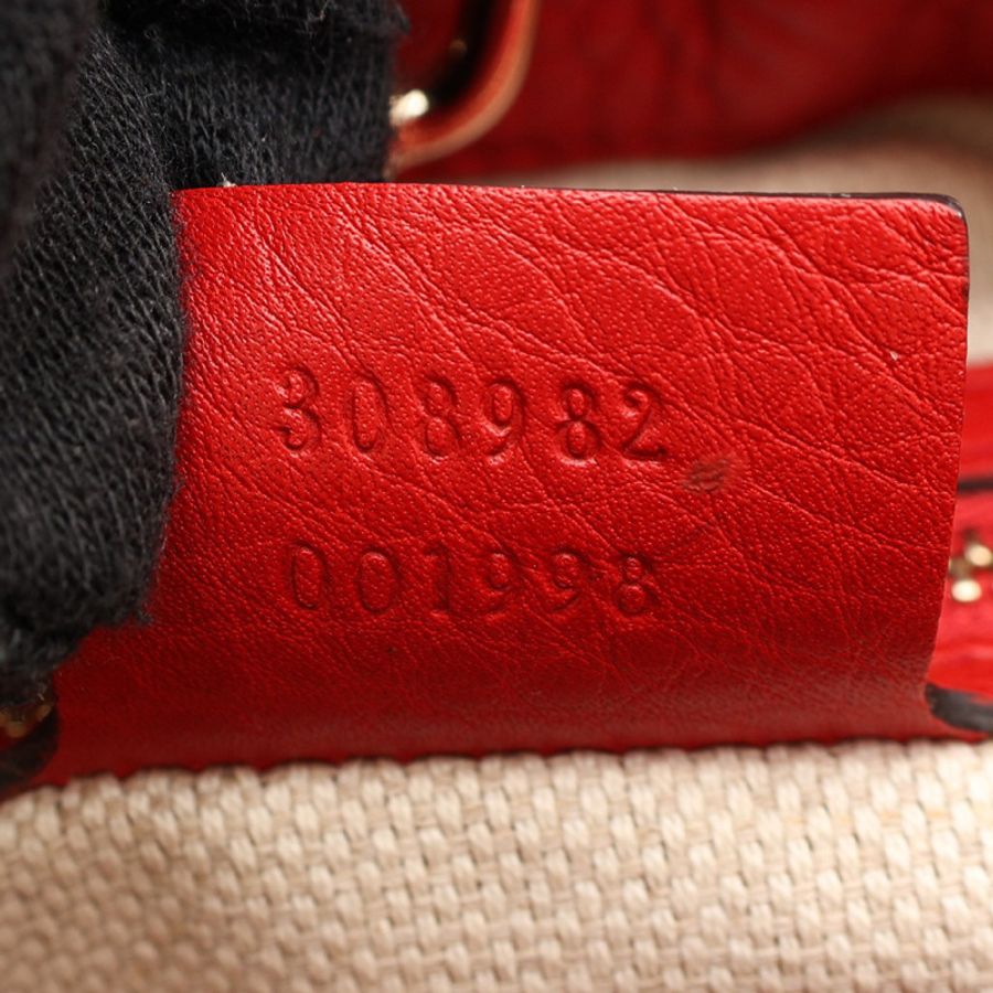 紅色 牛皮 Soho Tote 肩背包【GUCCI 古馳】 308982-4