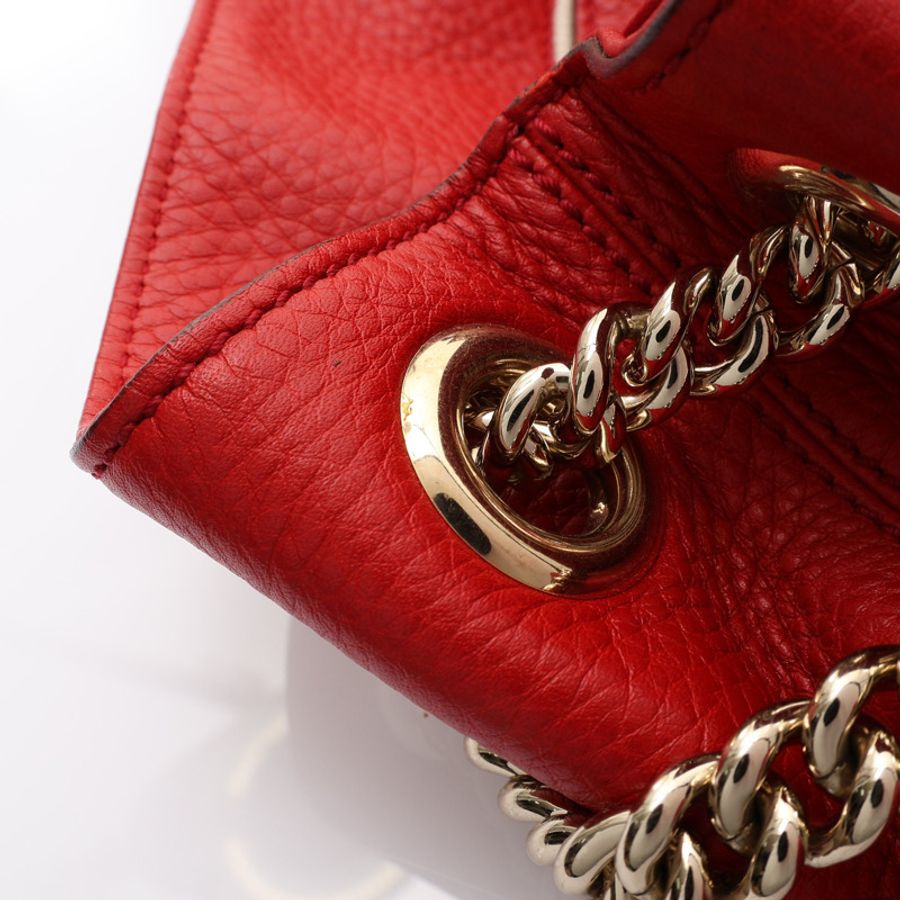 紅色 牛皮 Soho Tote 肩背包【GUCCI 古馳】 308982-10