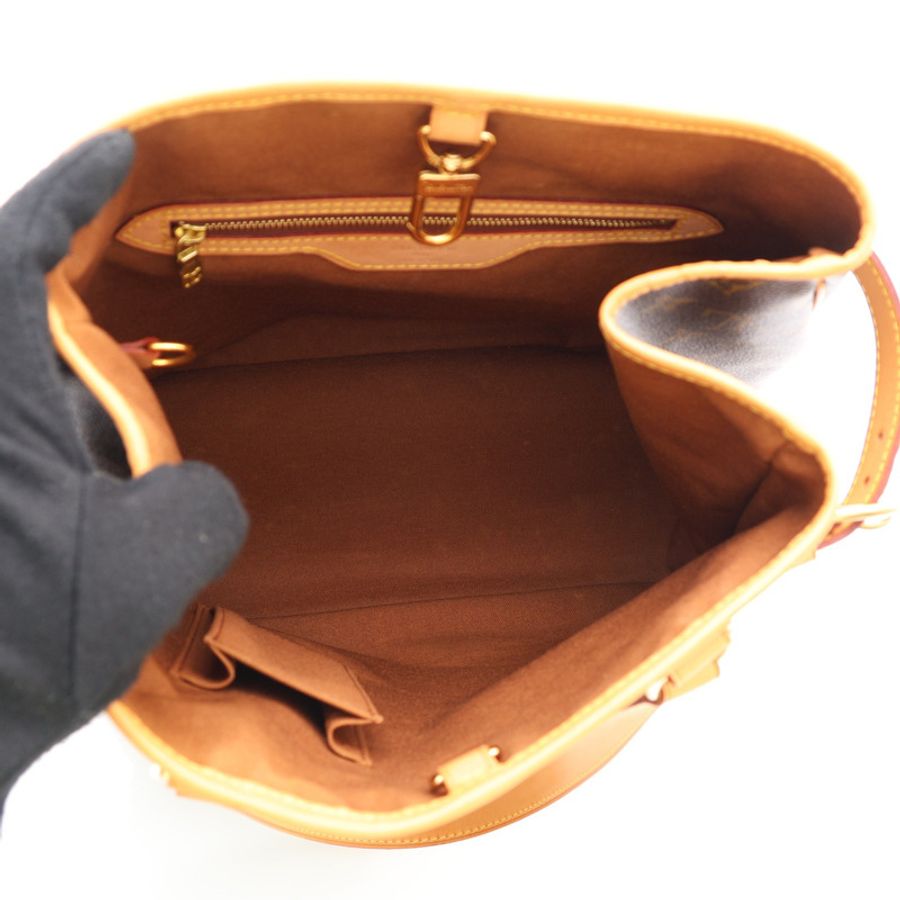 棕色 原花帆布 Batignolles 肩背包【LOUIS VUITTON LV 路易威登】 M51153-2