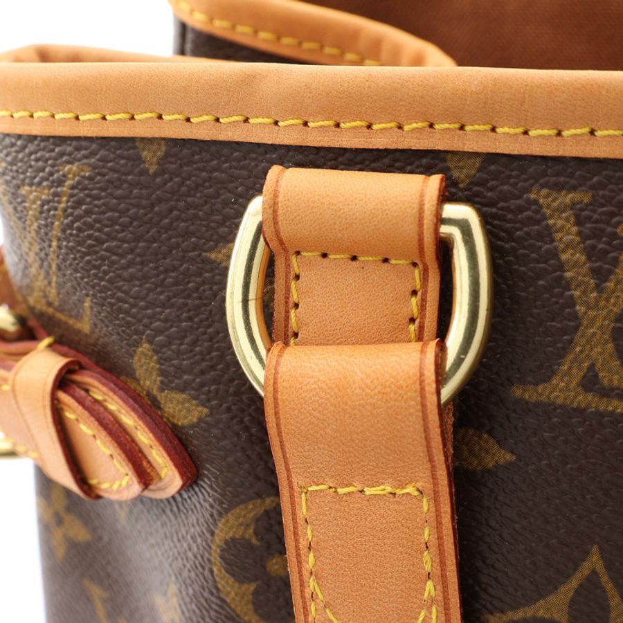 棕色 原花帆布 Batignolles 肩背包【LOUIS VUITTON LV 路易威登】 M51153-10
