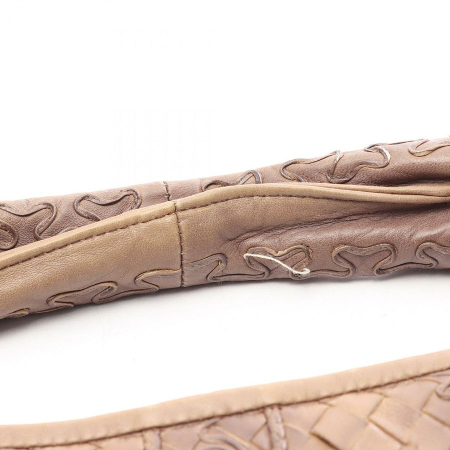 BOTTEGA VENETA 棕色皮革編織肩包(二手)-5