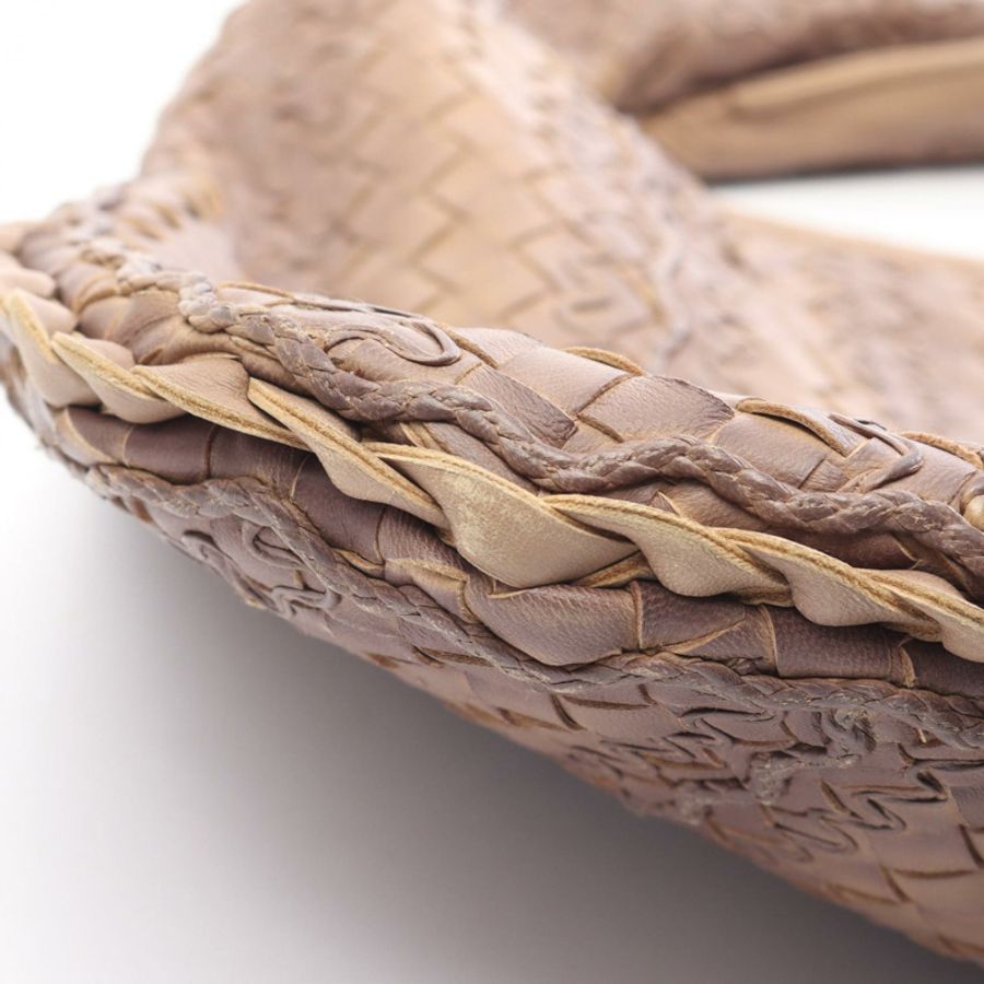 BOTTEGA VENETA 棕色皮革編織肩包(二手)-7