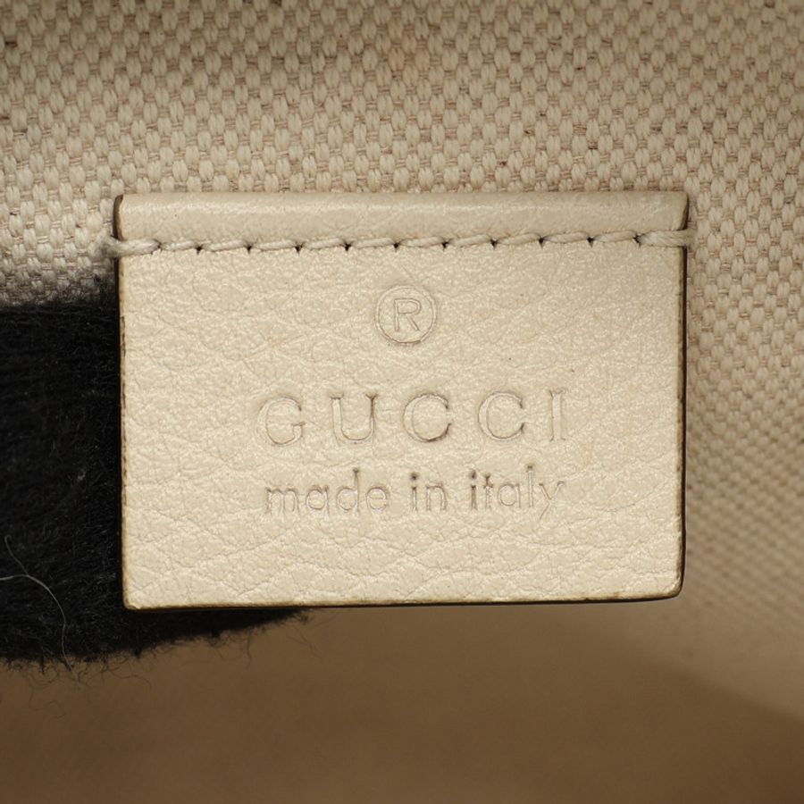 米白色 牛皮 胸包 腰包【GUCCI 古馳】 493869-3