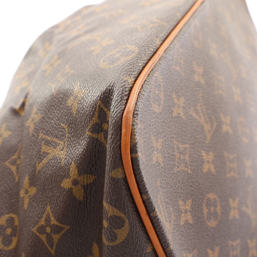 棕色 原花帆布 Palermo PM 手提包 缺背帶【LOUIS VUITTON LV 路易威登】 M40145-7