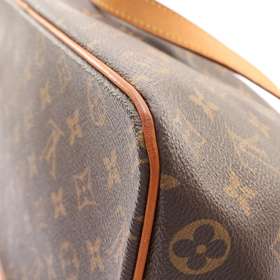棕色 原花帆布 Palermo PM 手提包 缺背帶【LOUIS VUITTON LV 路易威登】 M40145-8