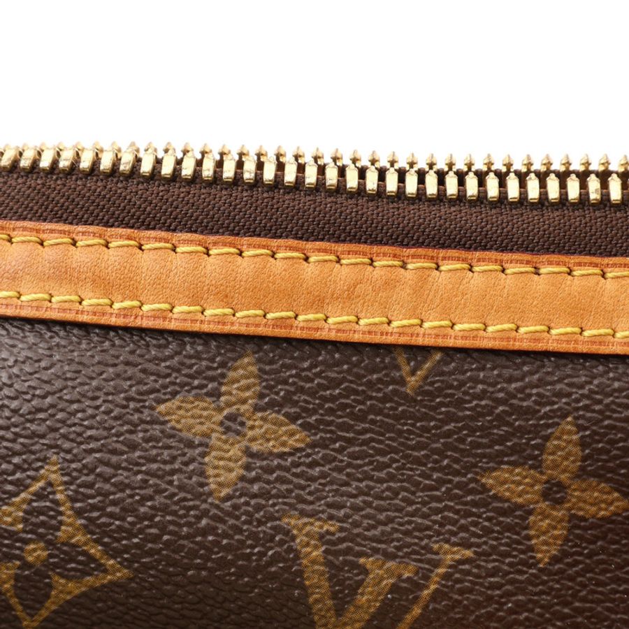 棕色 原花帆布 Palermo PM 手提包 缺背帶【LOUIS VUITTON LV 路易威登】 M40145-12