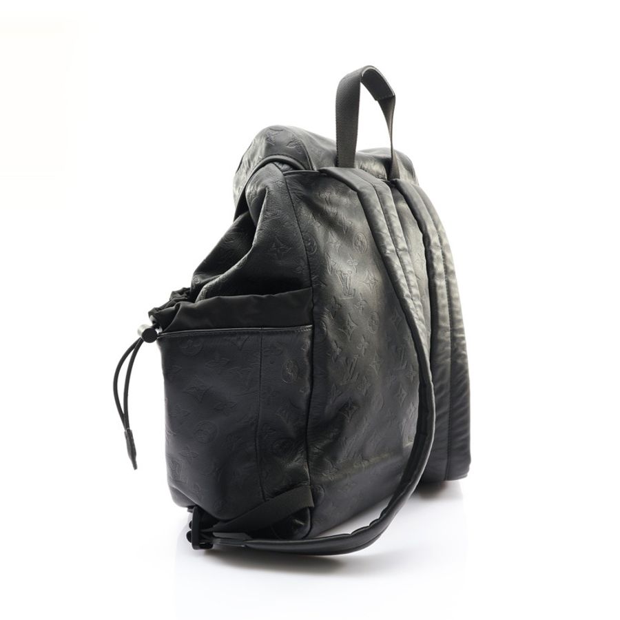 黑色 壓紋牛皮 Discovery 後背包【LOUIS VUITTON LV 路易威登】 M43680-1