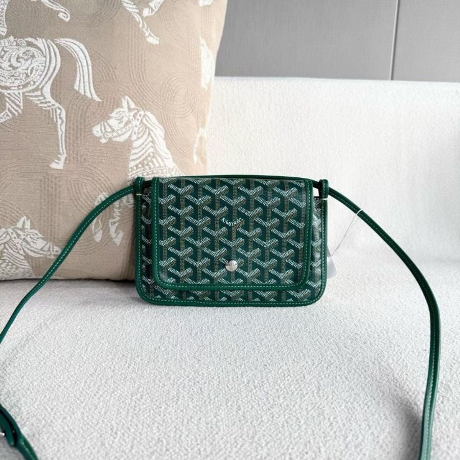 Goyard 綠色plumet woc信封包 20*13*1 9新 配件塵袋-2
