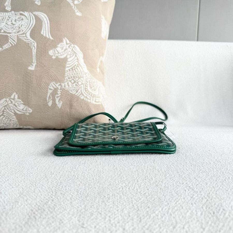 Goyard 綠色plumet woc信封包 20*13*1 9新 配件塵袋-5