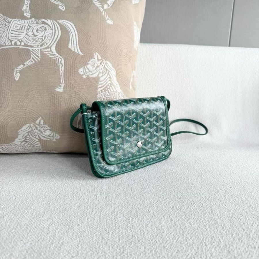 Goyard 綠色plumet woc信封包 20*13*1 9新 配件塵袋-7
